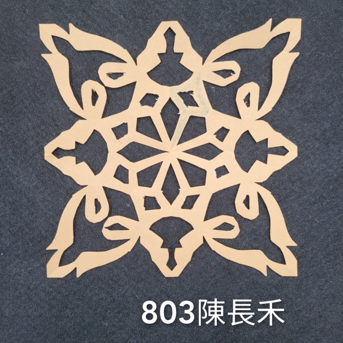 輻射均衡之四折剪紙（801～803）圖片