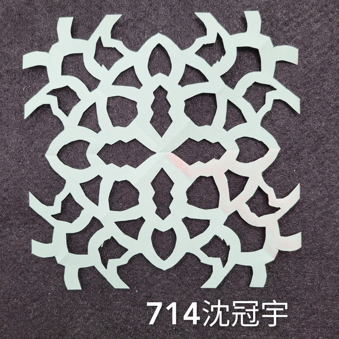 輻射均衡之四折剪紙（711～715）圖片