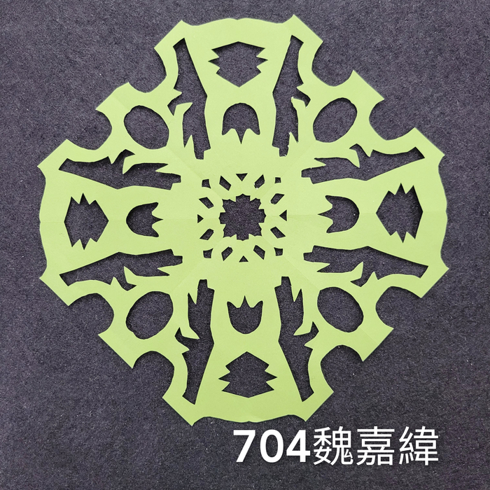 輻射均衡之四折剪紙（701～705）圖片