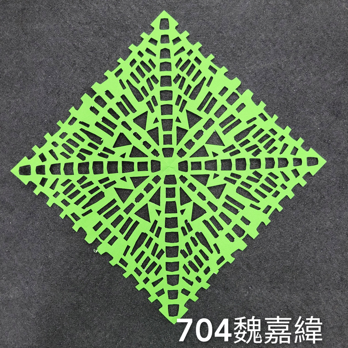 輻射均衡之四折剪紙（701～705）圖片