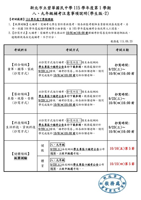 115(1)補考注意事項說明(學生版-2)