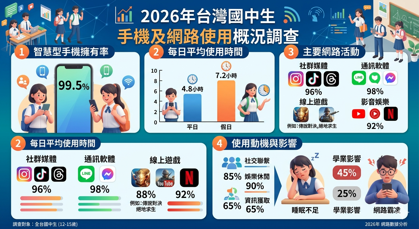 手機及網路使用概況調查